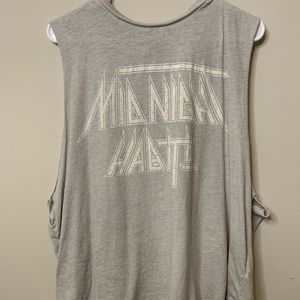 Grey muscle tee